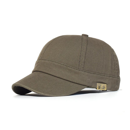 Baseballová čepice s krátkou krempou, bavlněná, pro muže i ženy, měkká, vintage, „dad hat“, nastavitelná, ve stylu trucker, nízkoprofilová čepice