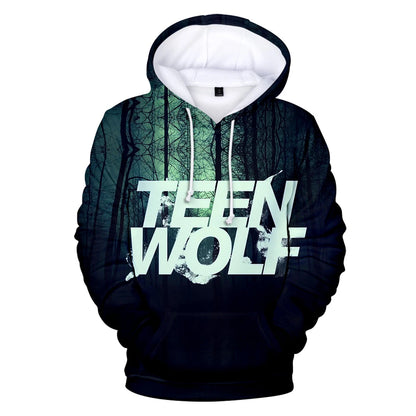 New TV Series TEEN WOLF 3D Printed Hoodies Men Women Fashion Harajuku Autumn Kids Streetwear Pullovers Fashion Hip-Hop Hoodie