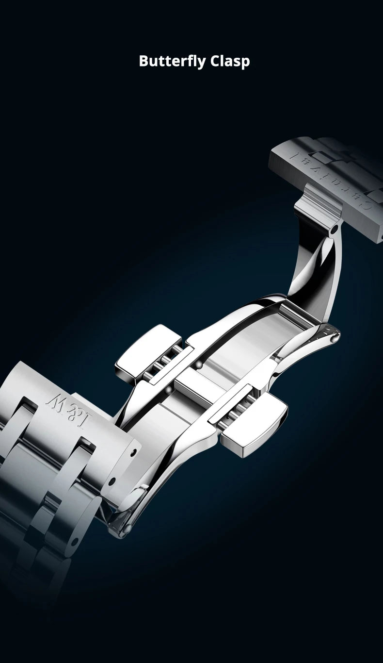 Luxury Tungsten Watch for Men 2024 New Japan SEIKO NH36A Movement Automatic Watches Men Sapphire Calendar Luminous Watch for Men