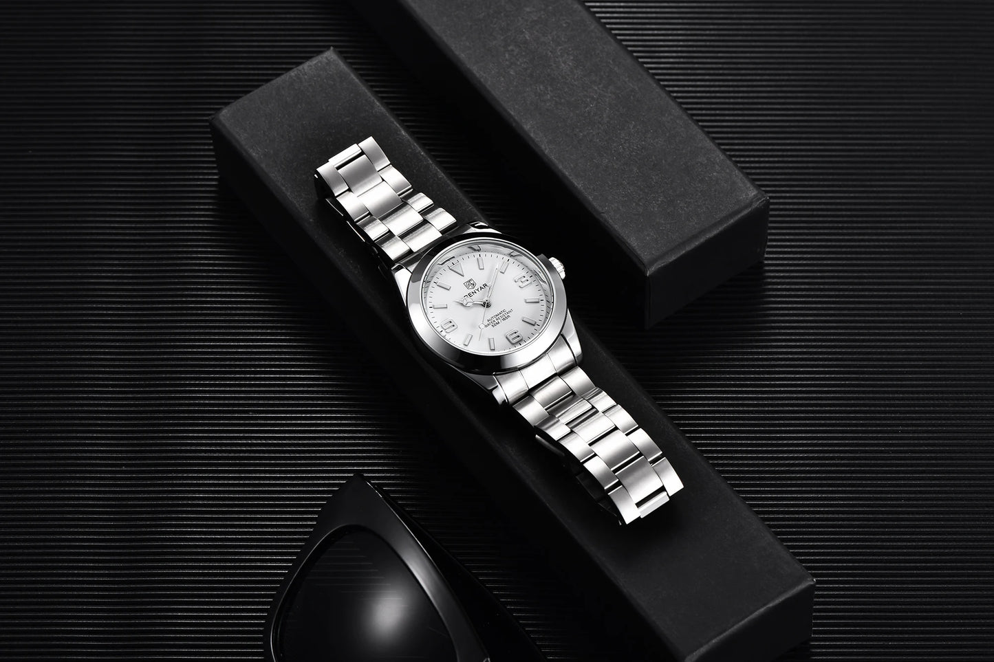 BENYAR Luxury Men Mechanical Wristwatches Stainless Steel Sports Men Automatic Watches 50ATM waterproof Clock