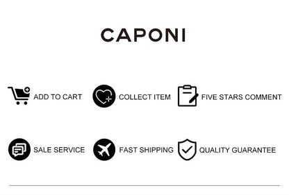 CAPONI Nylon Polarized Sunglasses For Men Square Driving Fashionable Alloy Shades Anti-Glare UV400 Protection Sun Glasses CP1325