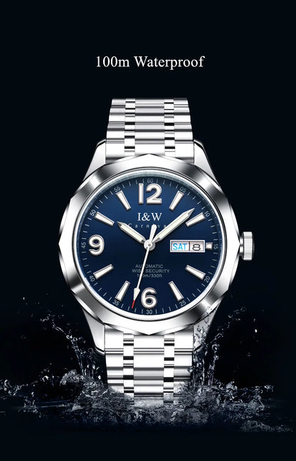 Reloj CARNIVAL Mens Tungsten Mechanical Watch Brand Luxury NH36 Automatic Movement Wristwatches for Men Waterproof Montre Homme
