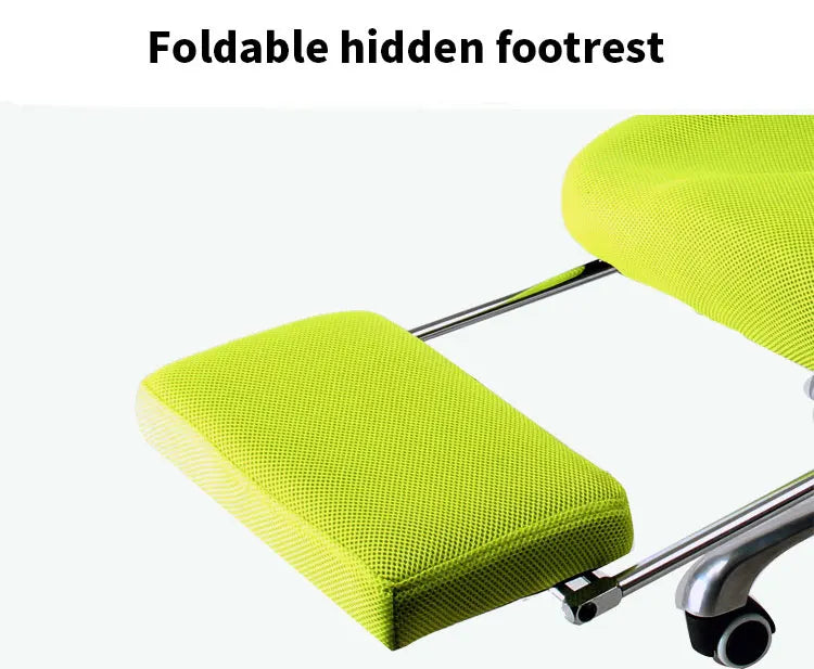Ergonomic Mesh Office Chair with Footrest, Computer Chair with Adjustable Headrest, Reclining Home Office Chair BR-10