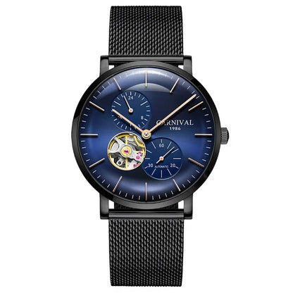 Reloj mecánico para hombre Carnival – Reloj de pulsera automático de lujo con cristal de zafiro