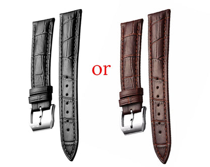 Japan MIYOTA Automatic Watch 3D Curved Sapphire Mechanical Wristwatches Waterproof Leather Strap Double Calendar Watches for Men
