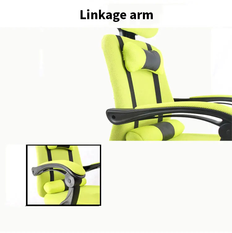 Ergonomic Mesh Office Chair with Footrest, Computer Chair with Adjustable Headrest, Reclining Home Office Chair BR-10