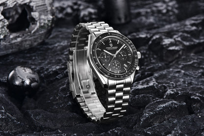 PAGANI DESIGN 2025 New AK Project Men's Watches Luxury Quartz Wrist Watch For Men AR Sapphire Speed Chronograph Automatic Date