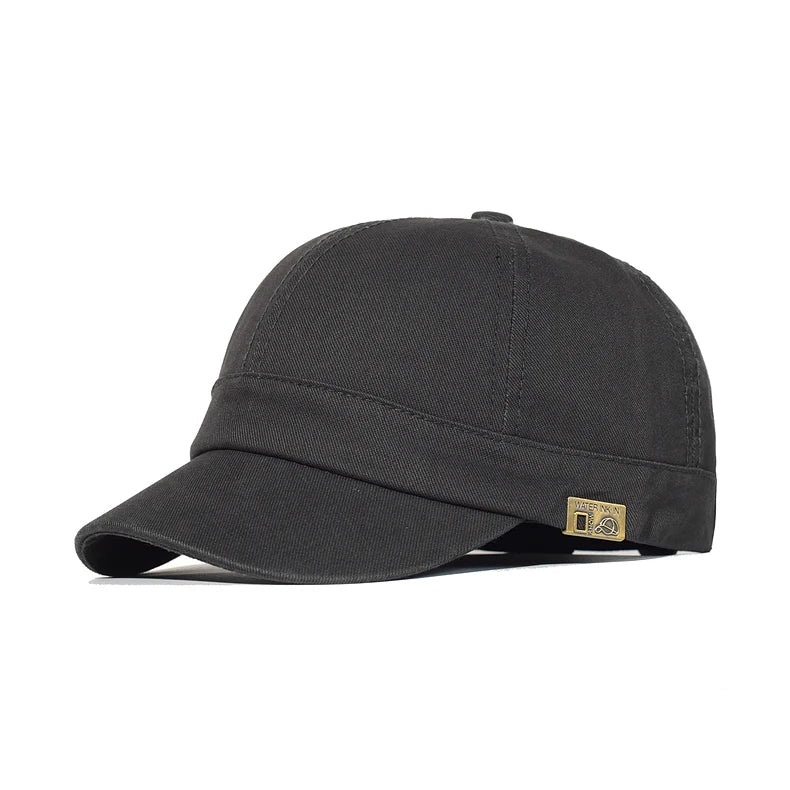 Baseballová čepice s krátkou krempou, bavlněná, pro muže i ženy, měkká, vintage, „dad hat“, nastavitelná, ve stylu trucker, nízkoprofilová čepice