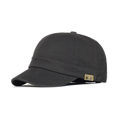 Baseballová čepice s krátkou krempou, bavlněná, pro muže i ženy, měkká, vintage, „dad hat“, nastavitelná, ve stylu trucker, nízkoprofilová čepice