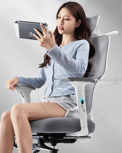 UVR Gaming Computer Chair Lift Adjustable Boss Backrest Stool Ergonomic Design Armchair Sponge Cushion Mesh Office Chair
