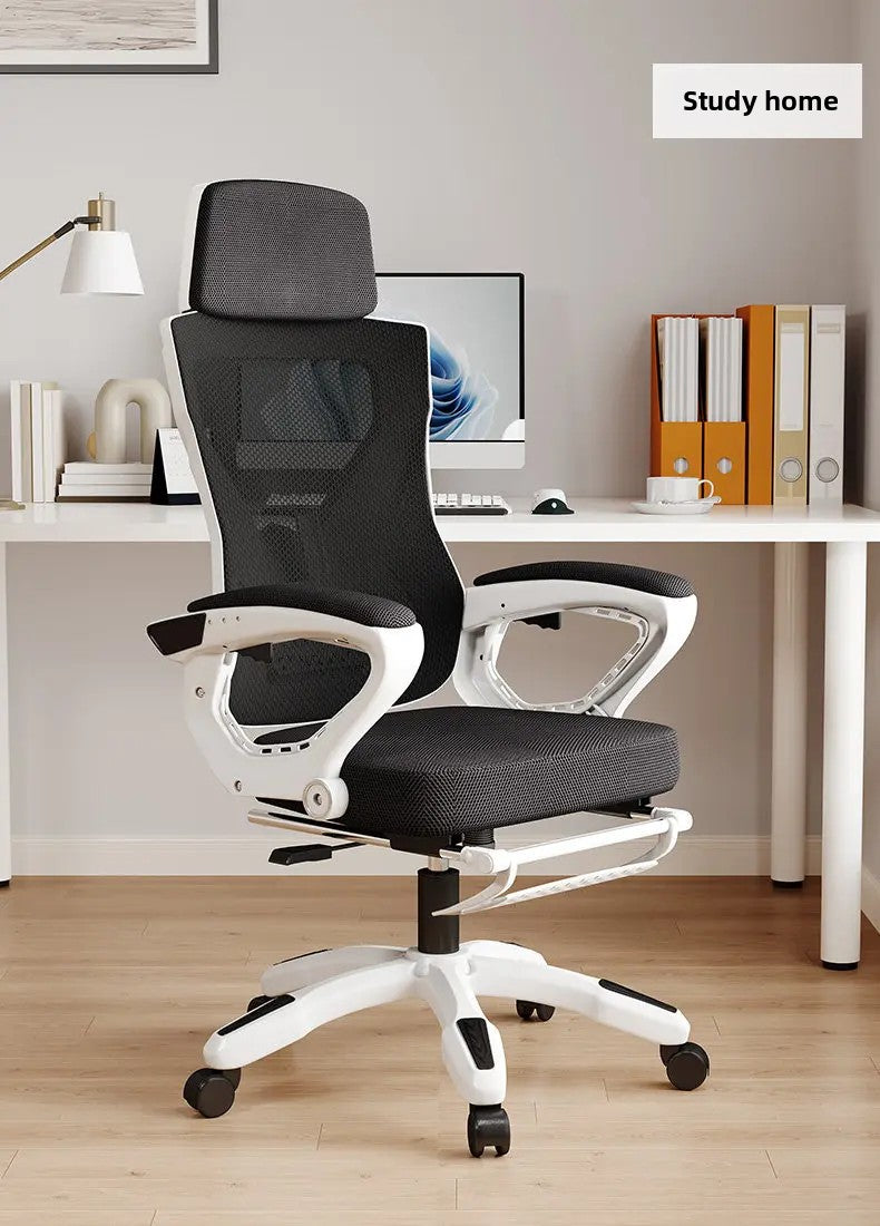 Luxury Ergonomic Office Chair Recliner Gaming Chair with Armrests, High Back Swivel Office Chair, Comfortable Home Office Furniture with Adjustable Height