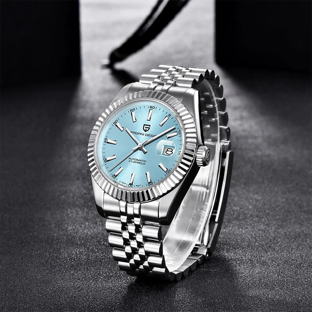 PAGANI DESIGN Men Mechanical Watch Luxury Automatic Watch Jubilee Bracelet Japan Movement 100M Waterproof Sport Wristwatch 1645