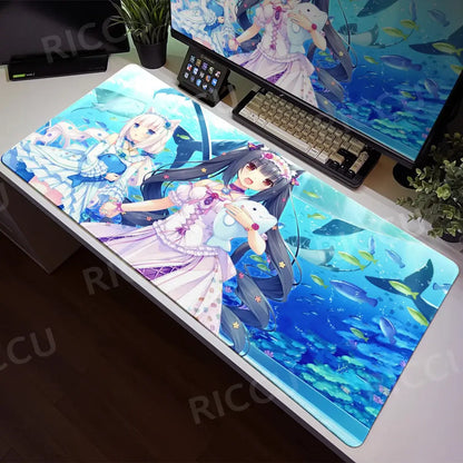 Nekopara XXL Home HD Computer Computer Desk Mouse Anime Large Mouse Pad Office Laptop Computer Desktop mat Game Accessories Tech