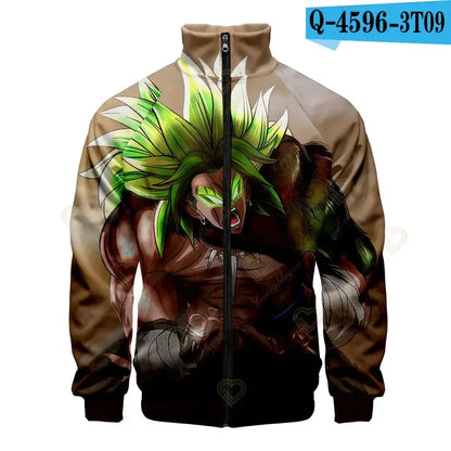 Dragon Ball 3D Print Zipper Hoodie Cool Fashion Men/Women/Kids Long Sleeve Hoodies Sweatshirt Casual Cosplay Jacket Clothes, produit gaming premium Fraquane