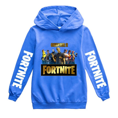 Fortnites Game Hoodies Autumn Hooded Sweatshirt Anime Thin Tracksuit Long Sleeve Pullover Tops Sportswear Halloween Costume Gift