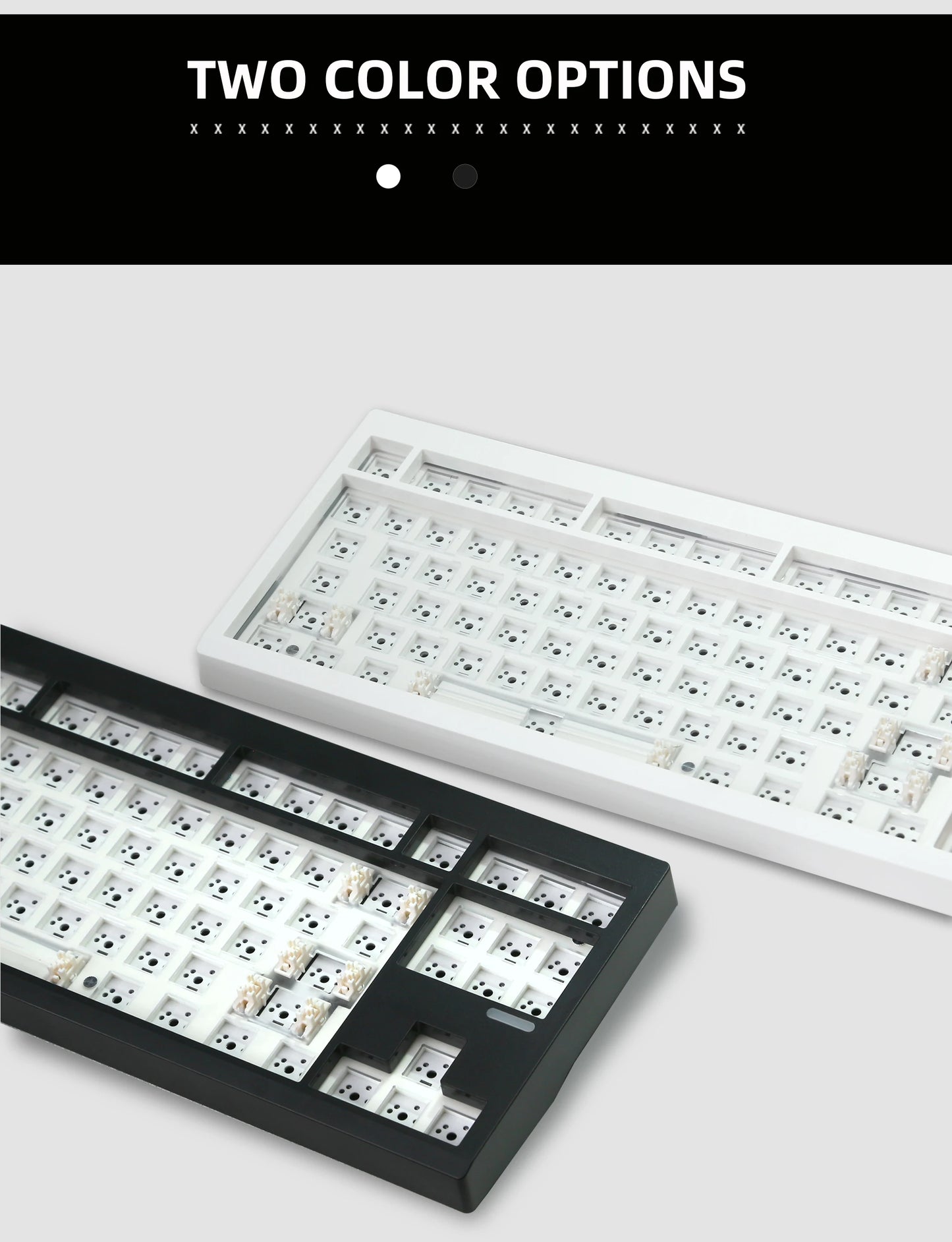 ZUOYA GMK87L Mechanical Keyboard KIT  Gasket Structure VIA /Qmk Programmable Hot-Swap Three Mode Wireless RGB Keyboard KIT