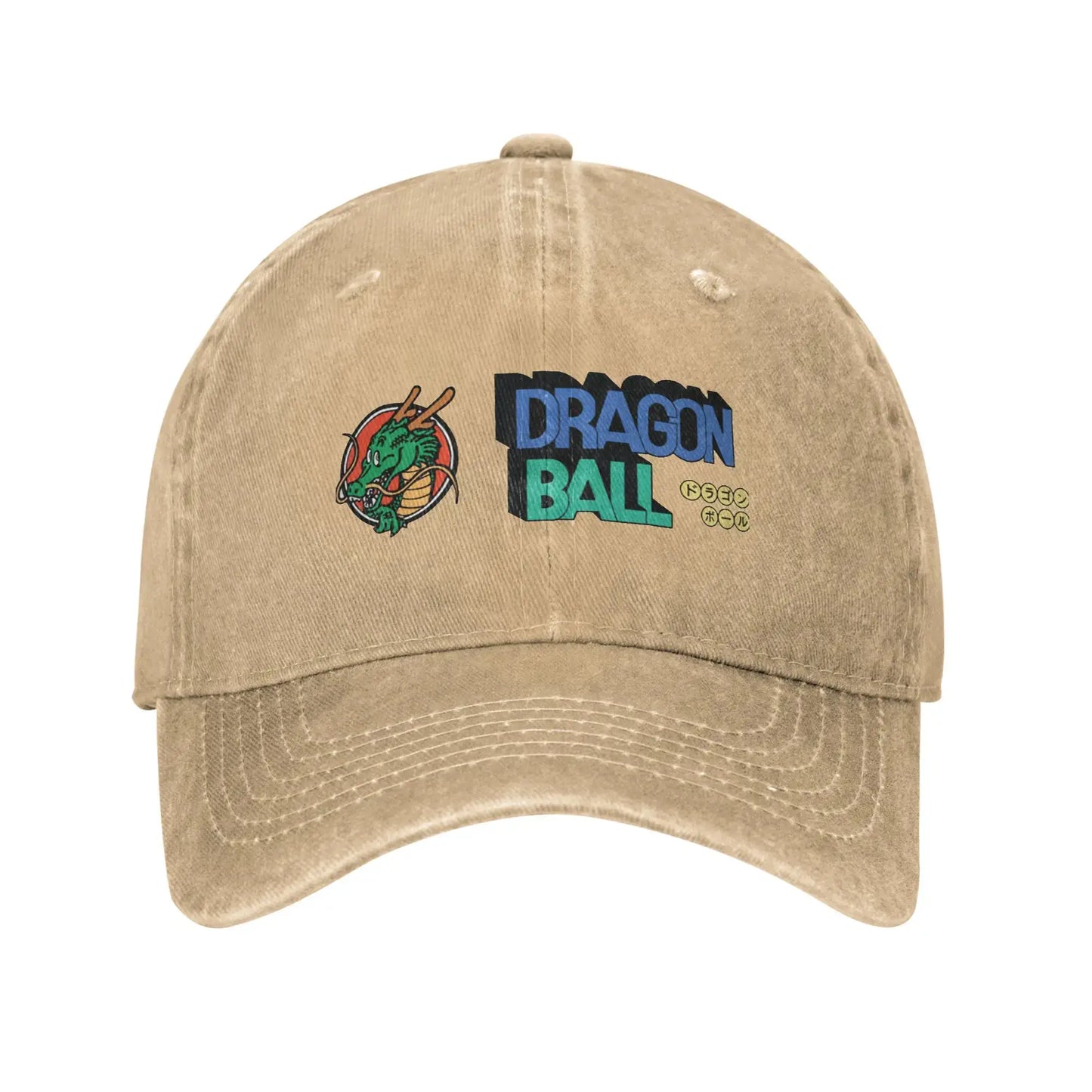 Produit gaming premium Fraquane, Dragon Ball Shenron Logo Baseball Caps Unisex Distressed Denim Snapback Cap Goku Kakarot Manga Outdoor Adjustable Fit Caps Hat