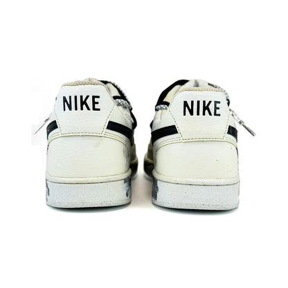 Custom Sneakers Nike Court Vision 1 Low "Eye of God 2.0" Distressed Splatter Men's Skateboarding Sneakers