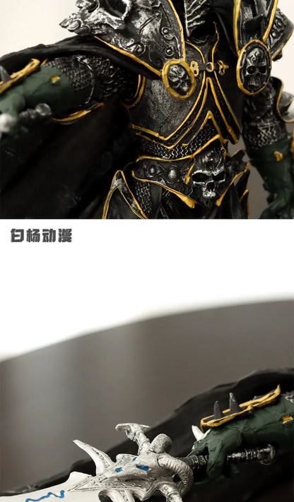 Hot Baiyang Anime World Of Warcraft Lich King Arthas Death Knight Gk Figure Statue Collectible Model Desktop Ornament For Men