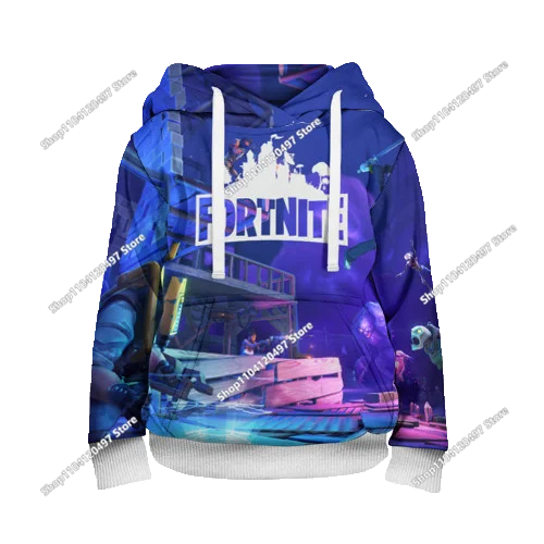 Game Fortnite Cosplay Hoodies Children's Adult Unisex Sweatshirt Pullover Hoodies Coat Casual Uniforms Halloween Outfits