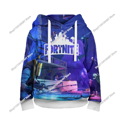 Game Fortnite Cosplay Hoodies Children's Adult Unisex Sweatshirt Pullover Hoodies Coat Casual Uniforms Halloween Outfits