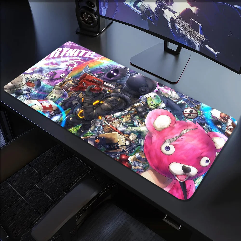 Mouse Pad Non-slip Game Lockedge Office Student Gaming Survival Thickened Large Writing F-FORTNITE Shooting Cushion Mouse Pad