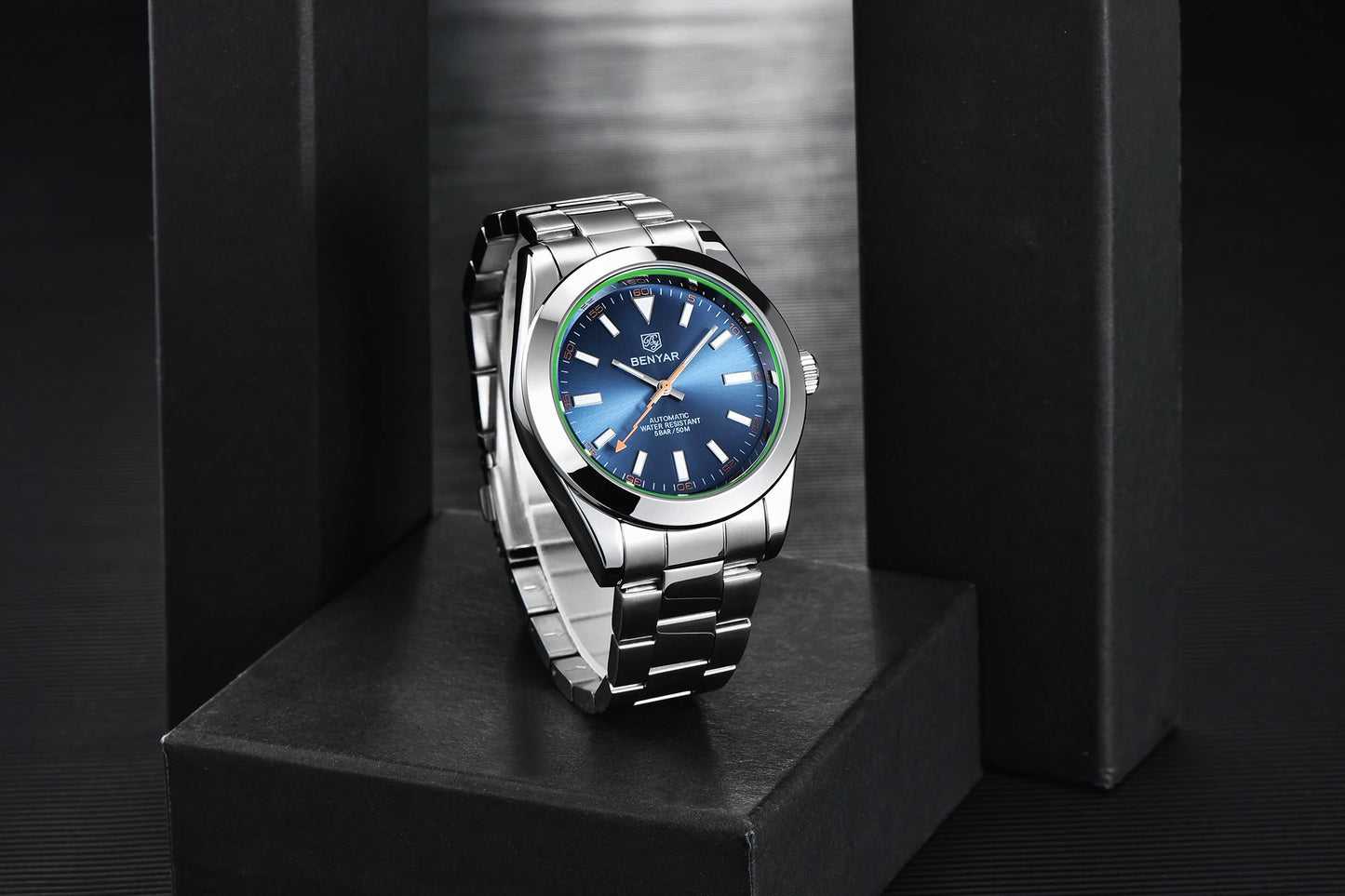 BENYAR 2026 New Mens Watches Top Brand Luxury Watch Men Automatic Mechanical Waterproof 50M Luminous Sports Wristwatch for Men