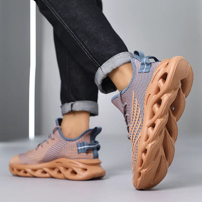 Men Sneakers Comfortable Breathable Mesh Tennis Outdoor Sports Running Gym Jogging Shoes Flat Lightweight Walking Shoes for Men