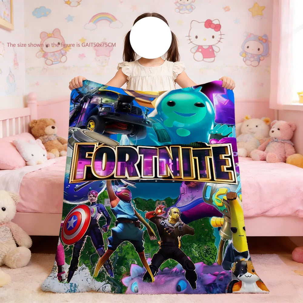 Game Cool F-Fortnite Blanket For Soft Throw Blanket for Picnic Bed Sofa Home Bedroom Cozy Warm Comfortable