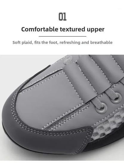 Men's Slip-On Lace-Up Casual Sports Shoes Breathable Mesh Unisex Spring Autumn Season Low Cut Flat Footwear Quick Easy Wear