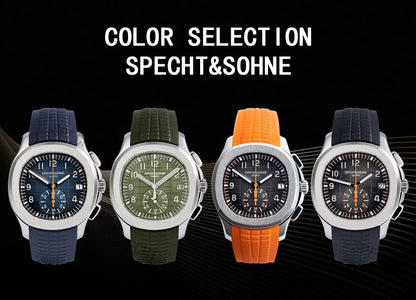 Droppshiping Products 2025 Men Watch Specht&Sohne Japan Chronograph Quartz Wristwatch Rose Gold Relogio Masculino 50M Waterproof