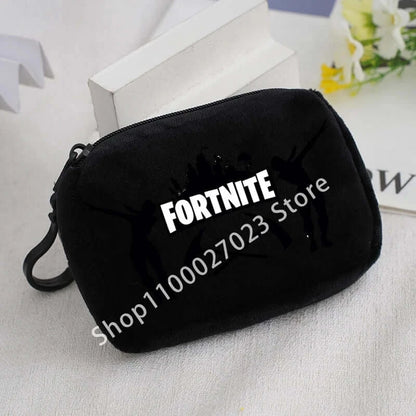 Fortnite Boys Girls Plush Coin Purse Cute Fashion Portable Wallet Cartoon Anime ID Card Storage Bag Children Birthday Gifts