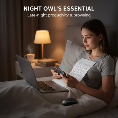 MRSVI Mini-Bluetooth-Tastatur A8 PLUS, beleuchtete 2.4GHz-Wireless-Tastatur mit Touchpad für Android TV Box, Mac, Laptop, Windows