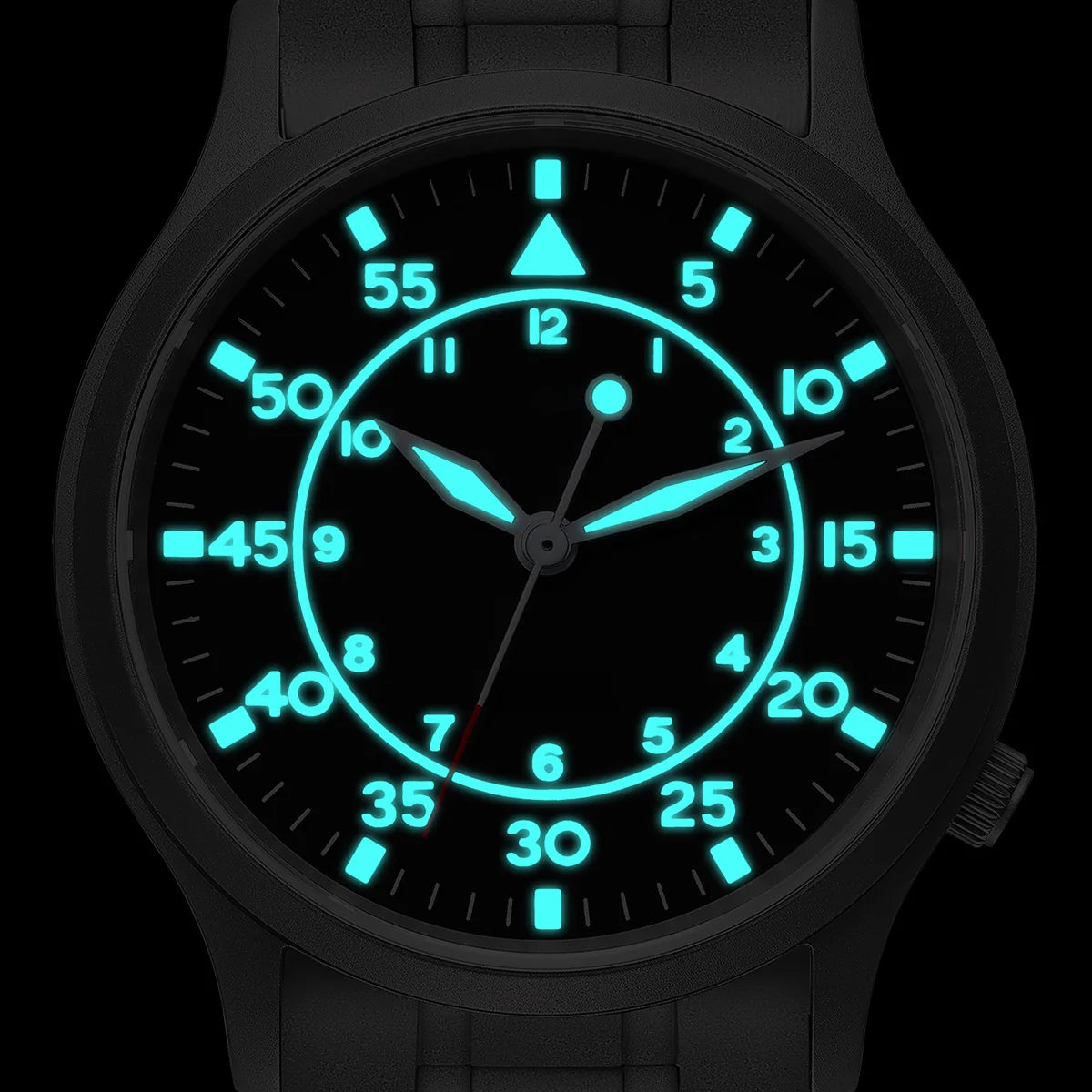 BERNY Titanium Men Wristwatch AR Coat Sapphire Fashion Wristwatch Luminous VH31 Ultra-thin Quartz Watch Waterproof 5ATM Watches