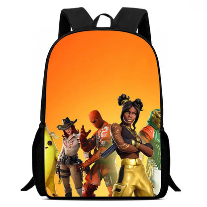 Kids School Backpack Cartoon Fortnite Bags for Girls Boys Durable Lightweight Large Capacity Breathable