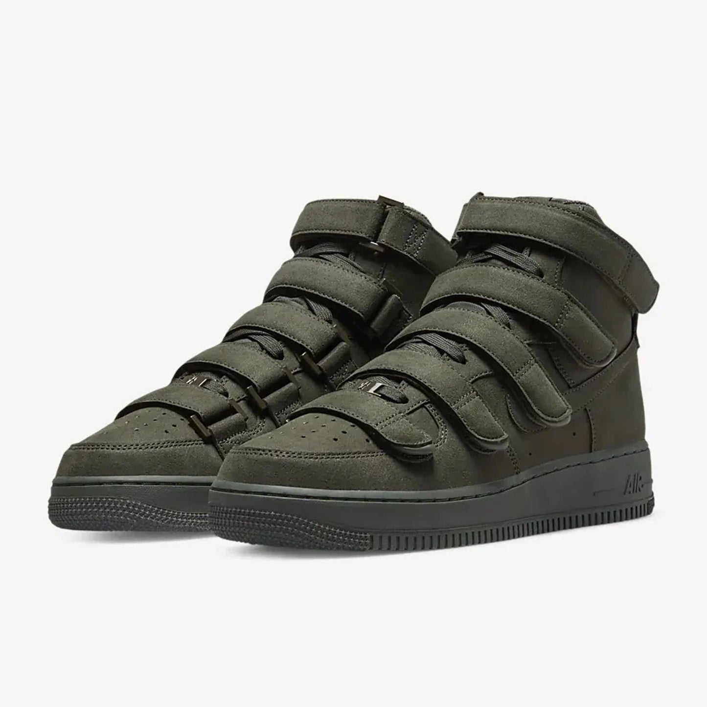 Nike Official Authentic Air Force 1 Unisex High-Top Sports Sneakers with Velcro DM7926-300