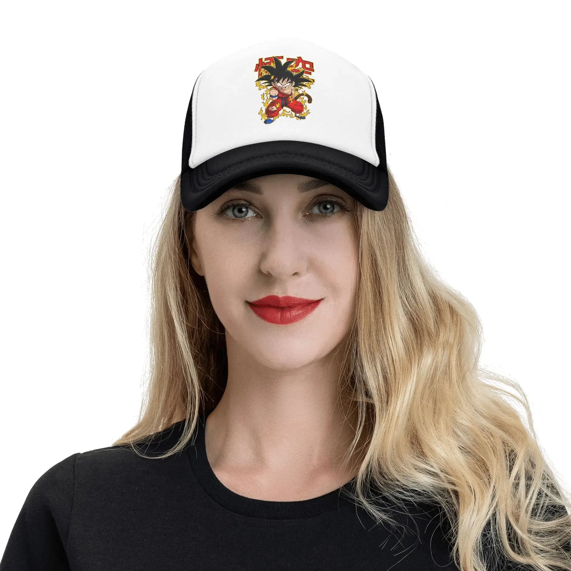 Produit gaming premium Fraquane, Men Women Kid Goku Rage Dragon Ball Z Trucker Caps Mesh Baseball Caps Snapback Caps Hats Sun Hats Adjustable Golf Hats Spring