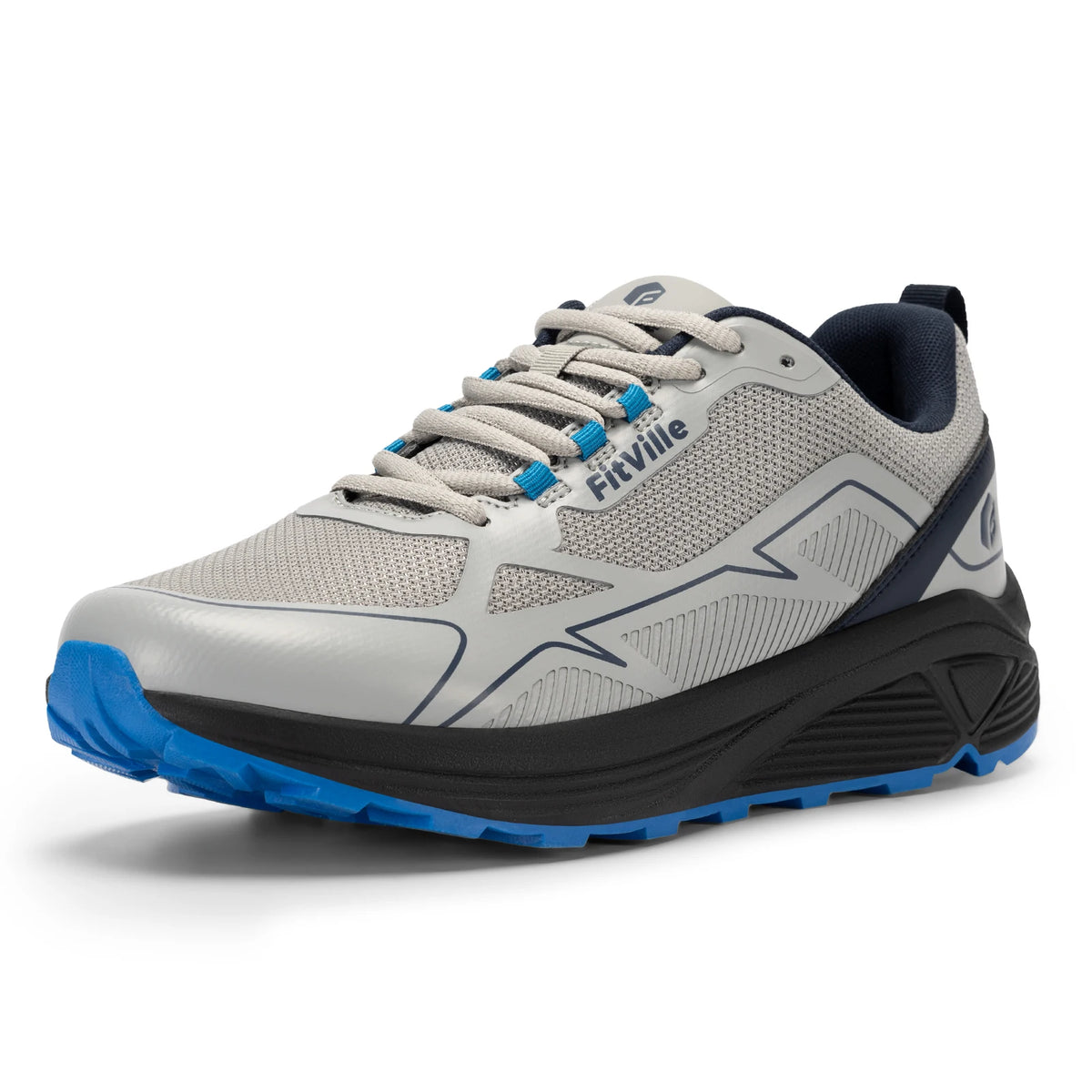 FitVille-Chaussures de course sur sentier coordonnantes pour hommes, baskets pour hommes, extra larges, légères, pieds enflés, soutien de la voûte plantaire, oto Instituts