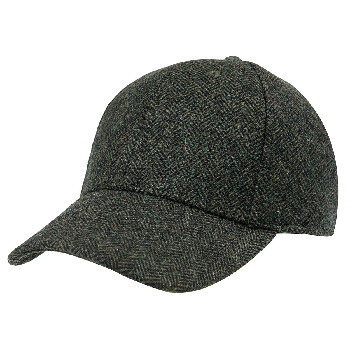 BOTVELA Șapcă de baseball din lână tweed pentru bărbați, stil casual, moale, ajustabilă, fără structură