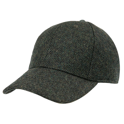 BOTVELA Șapcă de baseball din lână tweed pentru bărbați, stil casual, moale, ajustabilă, fără structură