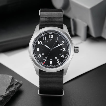 Militado ML08 Vintage Watch VH31 Quartz Movement Domed Sapphire Crystal Wristwatch BGW9 Luminous Vintage 38mm Quartz Watches