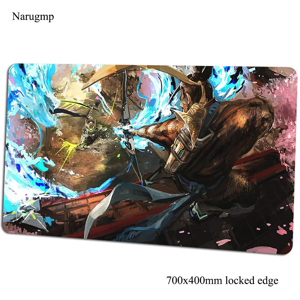 Overwatch-Mauspad 700x400x3mm, Gaming-Mauspad im Anime-Stil, personalisierte Schreibtischunterlage fürs Büro, Notebook-Desk-Mat, Geschenk für Jungen, Padmouse für PC-Gamer