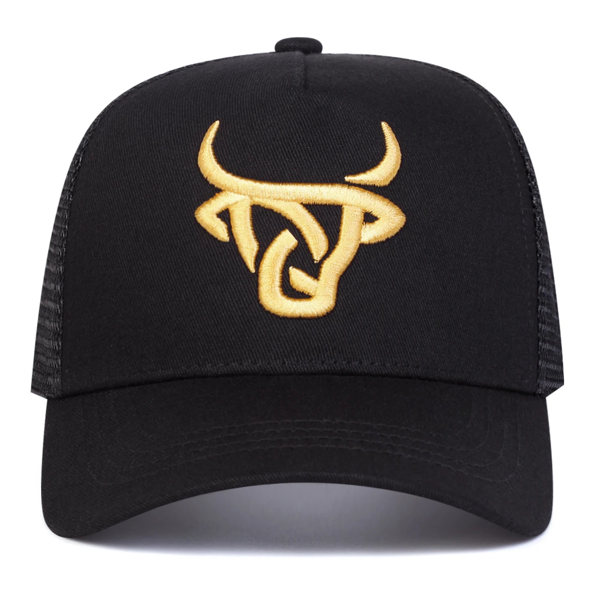 Cappellini da baseball unisex con ricamo a testa di bue, regolabili, casual, cappellini da esterno per la protezione solare in primavera e in estate