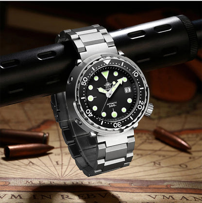 ADDIESDIVE Man Diving Watch 300M Waterproof C3 Super Luminous Sapphire Glass Calendar Automatic Mechanical Watches Reloj hombre