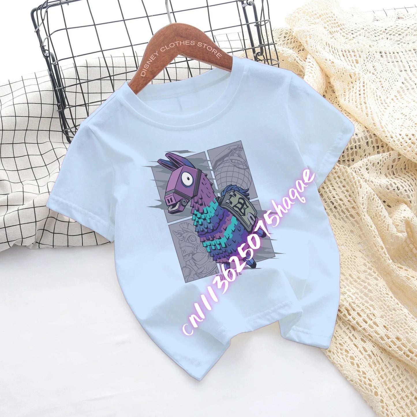 Fortnite Children’s T-shirts Game Cartoon Printed Characters Fortress Night Tees Game Short Sleeve Tops Summer Boys and Girls Clothes
