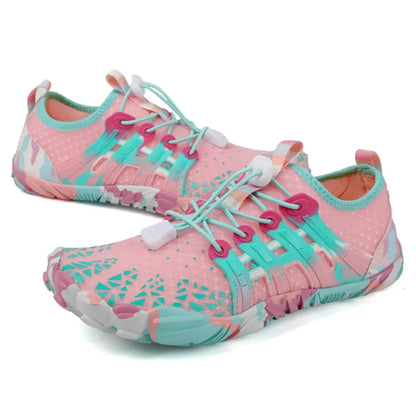 Men's and women's water shoes, upstream wading swimming barefoot five-finger aqua shoes, colorful beach seaside light unisex sneakers new