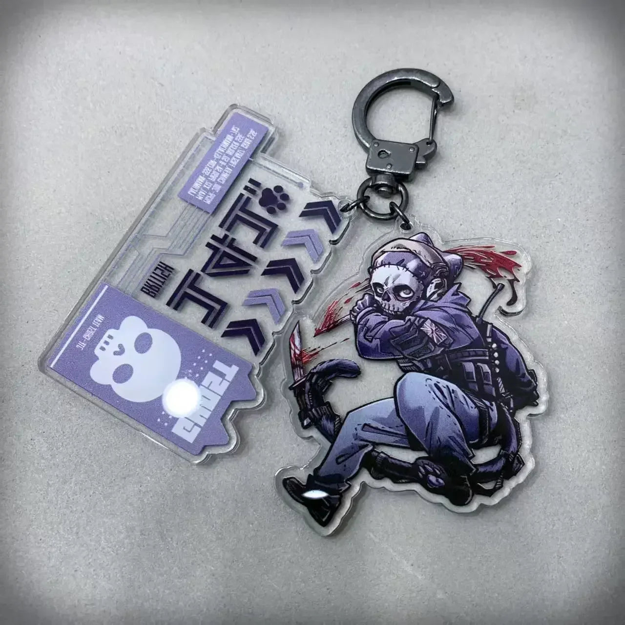 COD Call Of Duty Konig Nikto Ghost Keegan Krueger Cartoon Acrylic Keychain Phone keychain Key Chain For Girl Birthday Gift