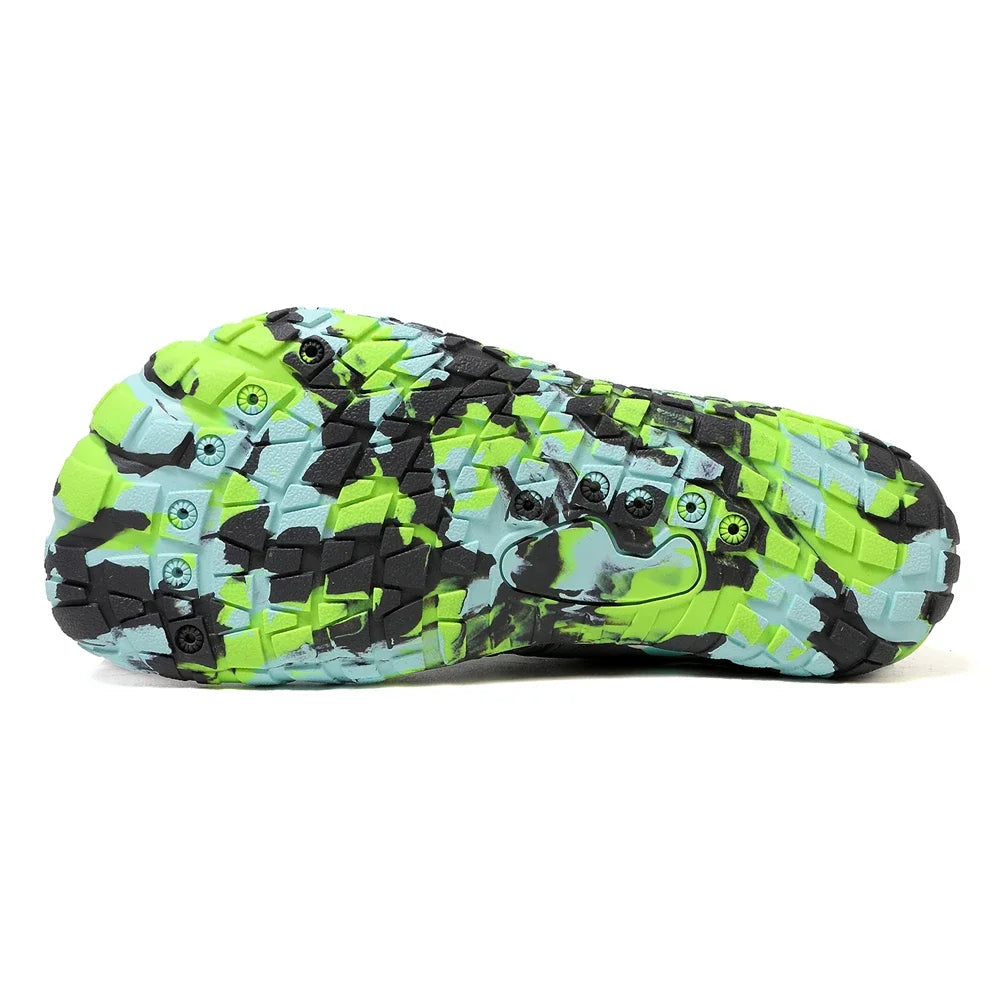 Men's and women's water shoes, upstream wading swimming barefoot five-finger aqua shoes, colorful beach seaside light unisex sneakers new
