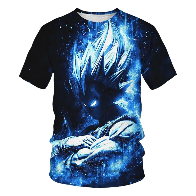Dragon Ball T-Shirt Kids Tops Tee Anime Figures Son Goku Super Saiyan T-shirt Boys T-shirts Children Clothes Summer Short Sleeve