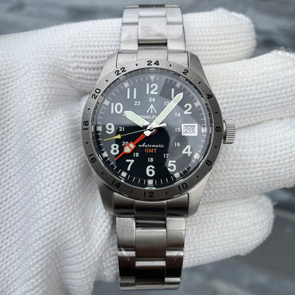 STEELFLIER Official SF792 GMT Mechanical Wristwatch, NH34 Movement, Super BGW9 C3 Luminous, 200M Waterproof Luxury Dive Watch